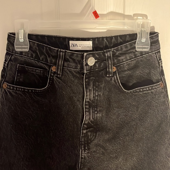 Zara Size 4 Black Mom Jeans - Picture 3 of 4